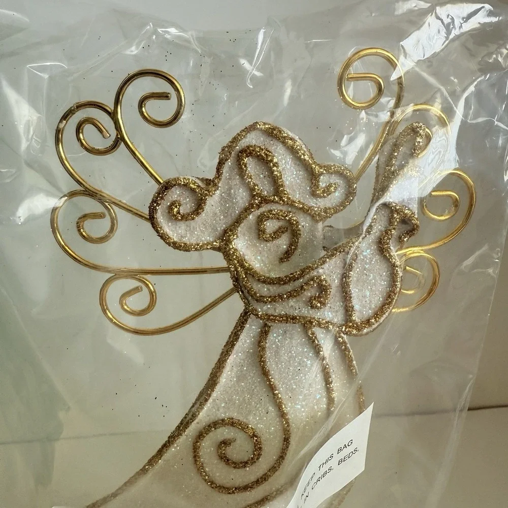 American Greetings Finishing Touch Glittered Angel Decoration 8